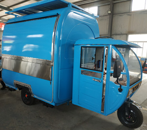 Electric mobile tricycle food truck for sale