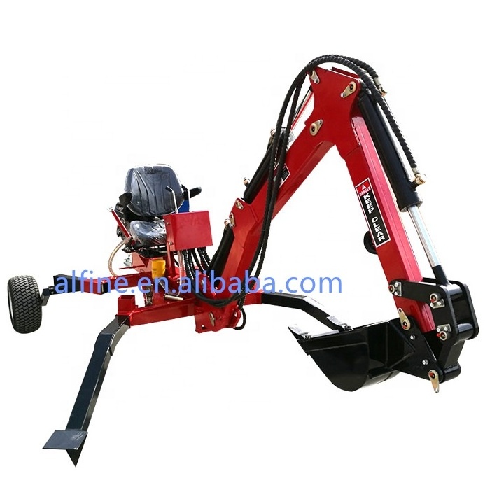 China best 9hp mini excavator towable backhoe used towable backhoe