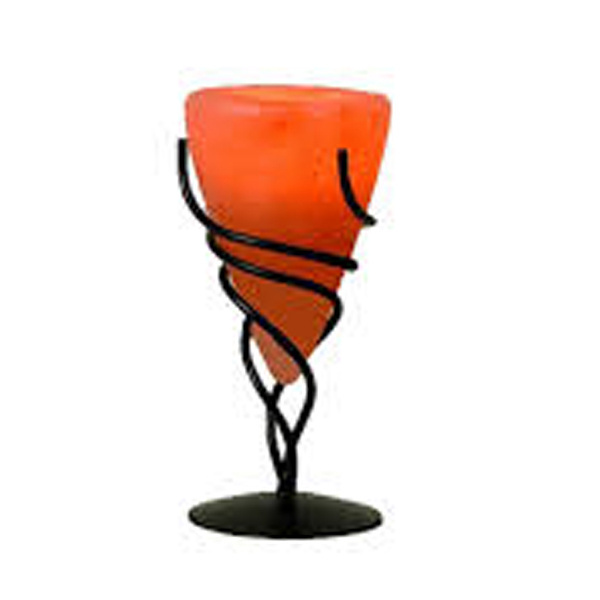 Himalayan Salt lamp Candle Holder Himalayan Salt Wrought Iron lamp Art Candle Holder Manufacturer And Wholesale From Pakistan