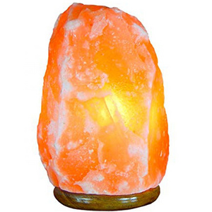 High quality Wholesale 2024  100% Natural air purifier Rock Salt Lamps Rough Iron Stand Himalayan Salt Lamp For Home Decoration