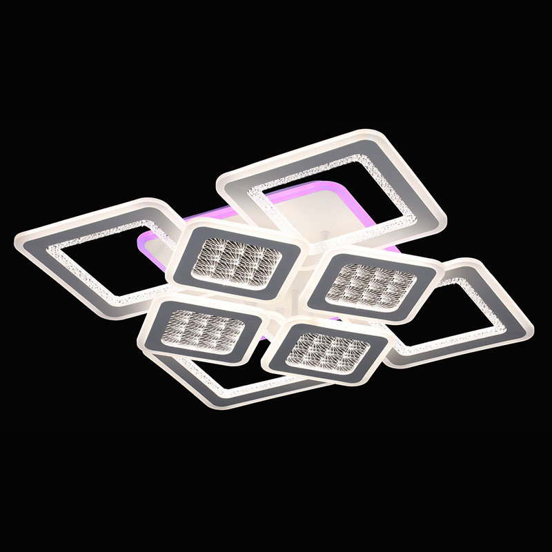 Smart Ceiling Light App 2.4g Remote Control Acrylic Living Room Modern Dimmable Home Led Decorative Ceil Light