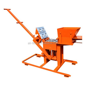 manual press ecological paving interlocking brick making machines QMR2-40 for sale