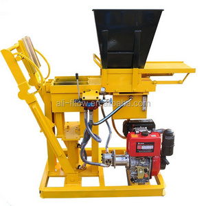 HBY2-15 simple lego block machine hydraulic pressure clay interlocking brick making machine price