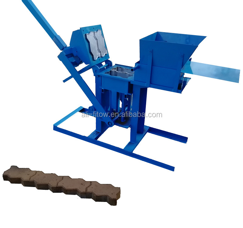 Wholesale Small Capacity Simple Compressed Earth Clay Block Brick Making Machine in Kenya for Producing Interlocking Block