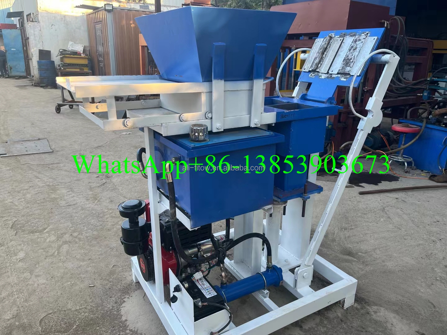 widely used small invest manual operate ecoloical hydraulic press interlocking brick making machine