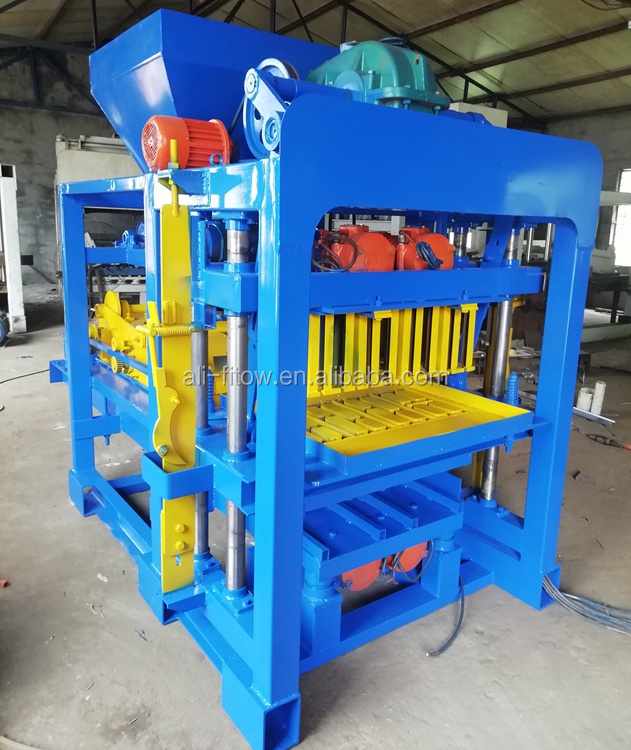 China products block moulding machine QTF4-25 automatic concrete cement block making machine sale in Ghana