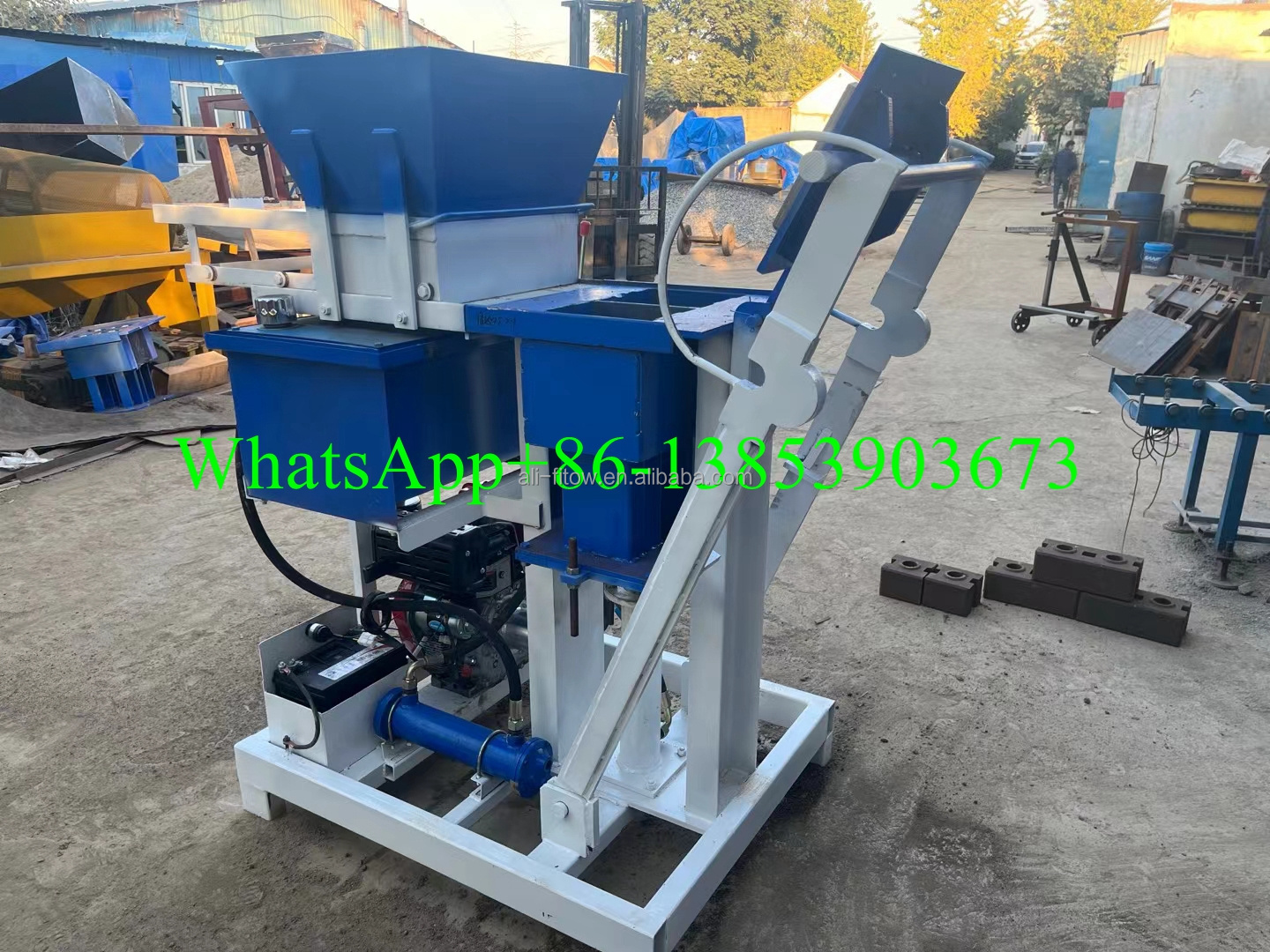 widely used small invest manual operate ecoloical hydraulic press interlocking brick making machine