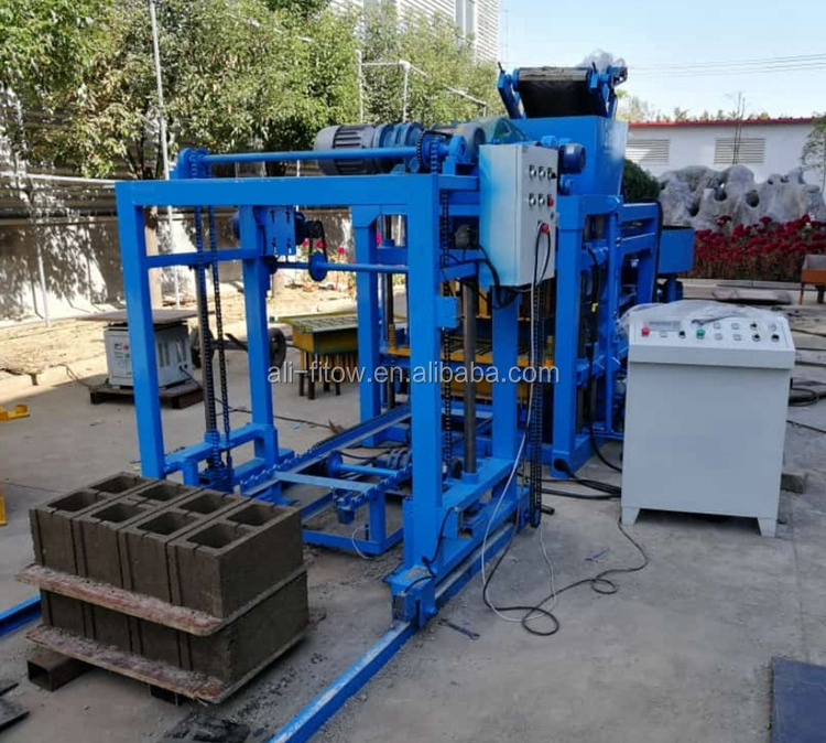 China products block moulding machine QTF4-25 automatic concrete cement block making machine sale in Ghana