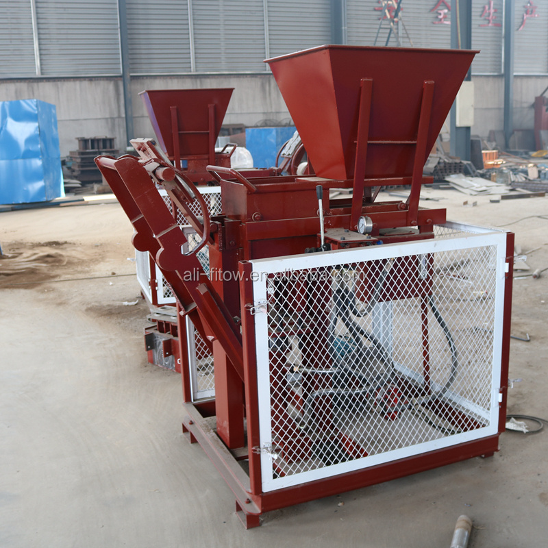 HBY2-15 simple lego block machine hydraulic pressure clay interlocking brick making machine price