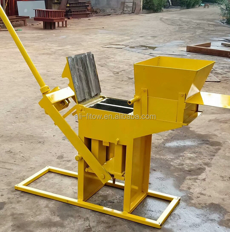 Wholesale Small Capacity Simple Compressed Earth Clay Block Brick Making Machine in Kenya for Producing Interlocking Block