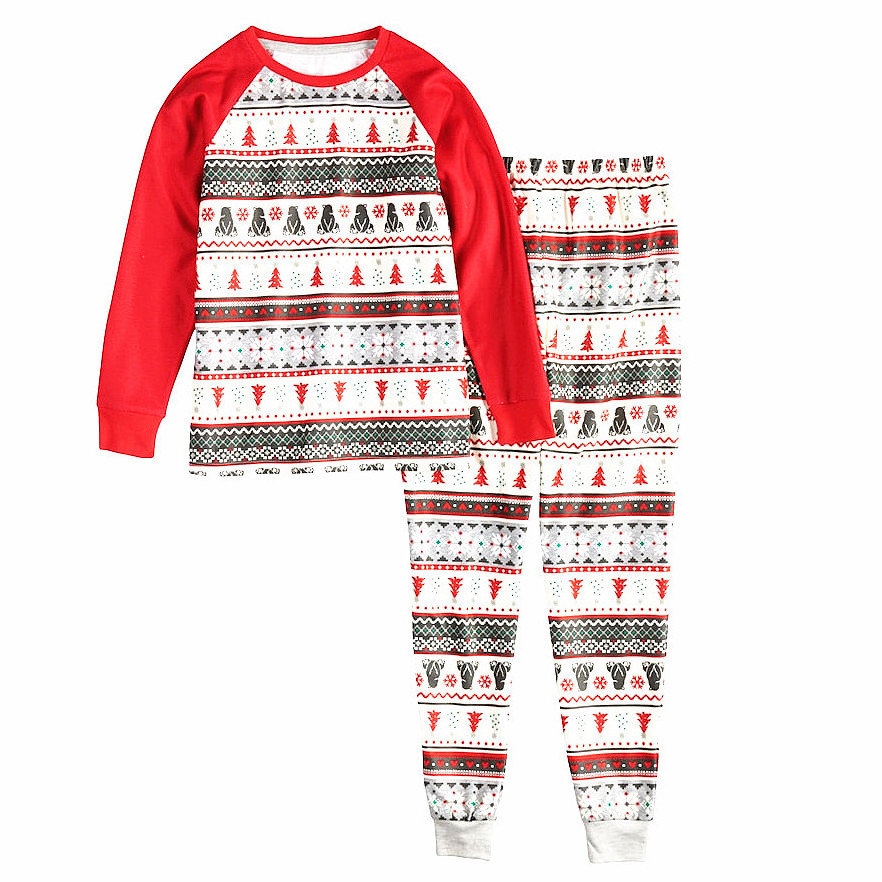 Family Matching Outfits Christmas Pajamas Sets Adult Kids Cute Nightwear Pyjamas Sleepwear Suit