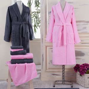 High Quality Best Price 100 Turkish Cotton Luxury Bathrobes Towels Sets Home Textile Products Turkish Manufacturer