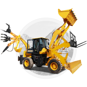 China factory Front End Skid Steer 4X4 Wheel Backhoe Loader Price Mini Backhoe Loaders with CE EPA Euro5 Engine for Sale