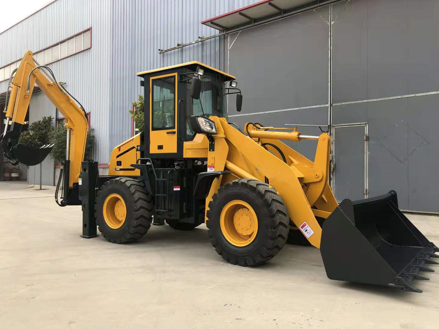 Compact Tractor With Loader And Backhoe earth-moving machinery Backhoe Loader