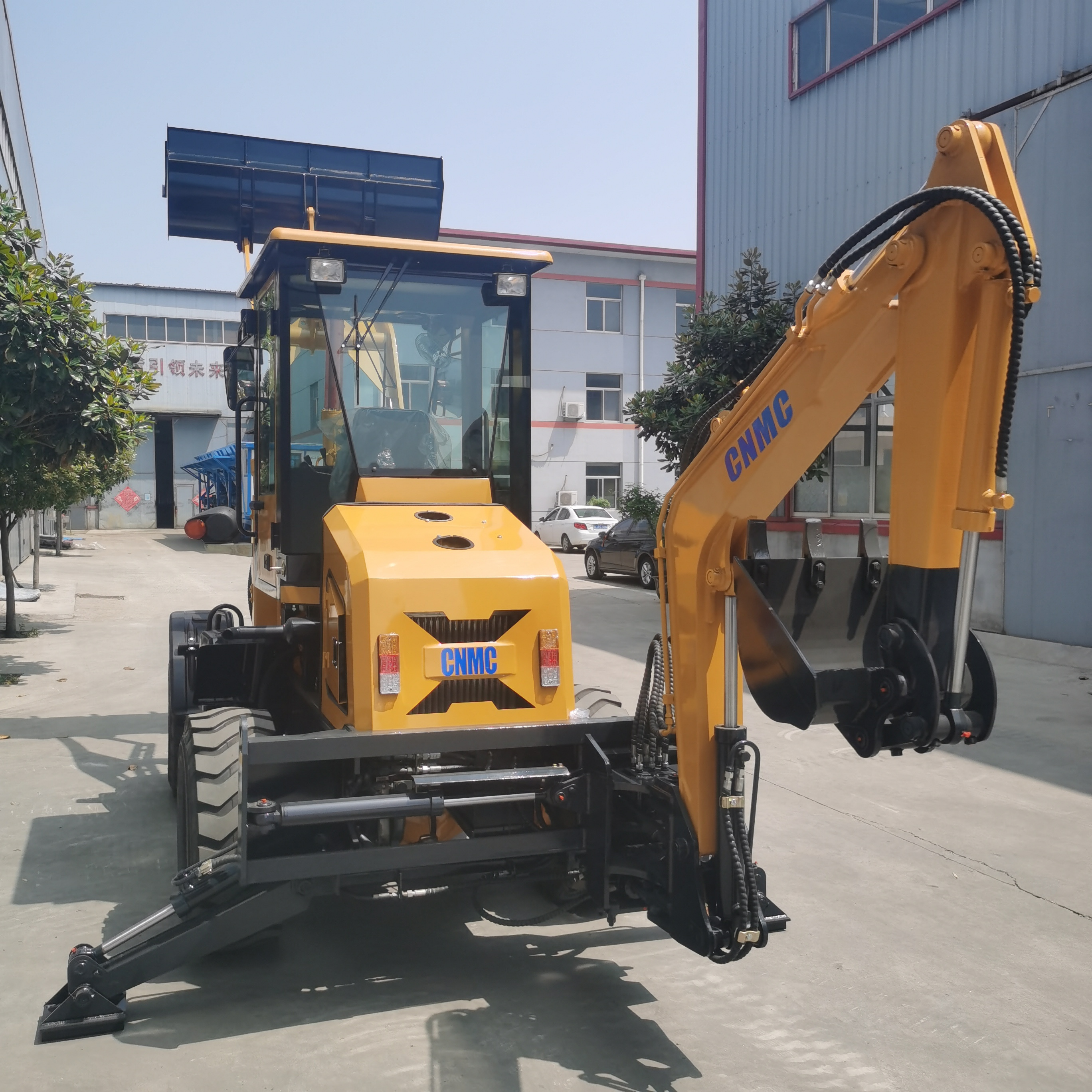 China factory Front End Skid Steer 4X4 Wheel Backhoe Loader Price Mini Backhoe Loaders with CE EPA Euro5 Engine for Sale