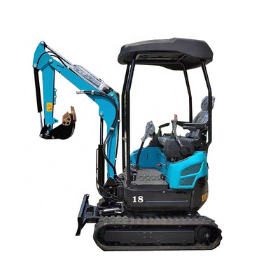 Home Use Mini Excavators 800kg 1000kg 1500kg 1 ton 2 ton Micro Digger Excavator With Accessories Swing Boom Canopy CE EPA