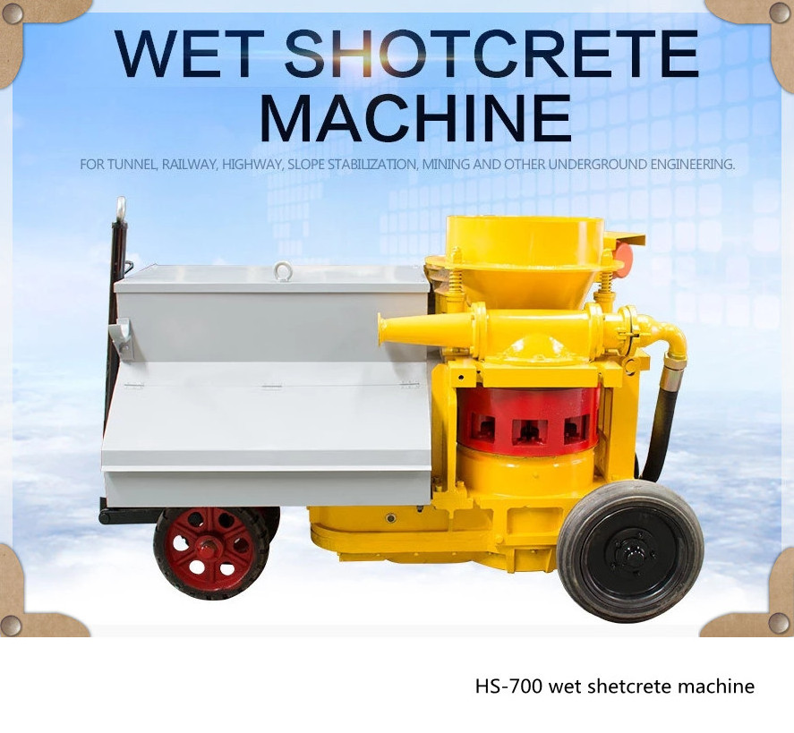 New 10m3/h Pneumatic Dry And Wet Concrete Spray Shotcrete Gunite Machine For Mining