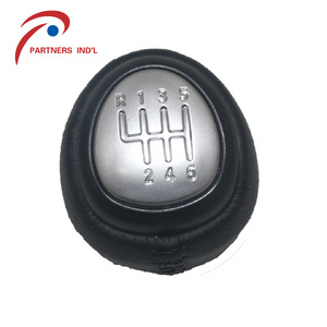 Zpartners 6 speed, light type leather Gear Shift Knob applicable For Saab 9-3 93 (03-12)