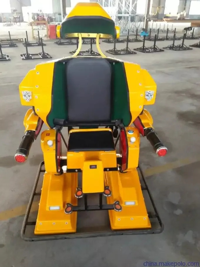 2022 new funny game machine kiddie rides fiberglass shopping mall walking robot ride for sale