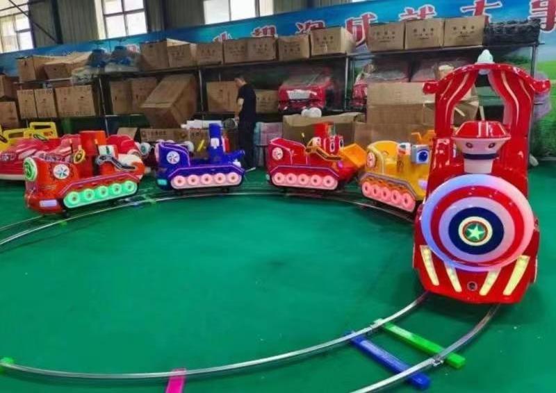 hot UK mini amusement kiddie electric kids rides thomas track train london style