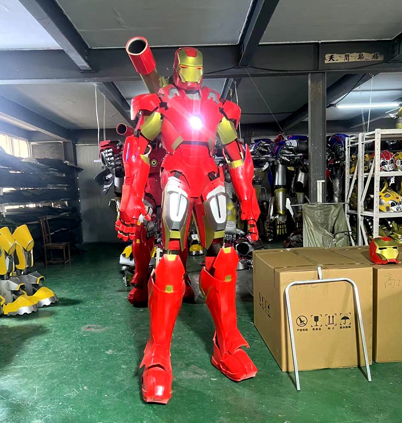 amusement park customized iron costume mans suits cosplay adult mascot robot ironmans suit costumes for sale