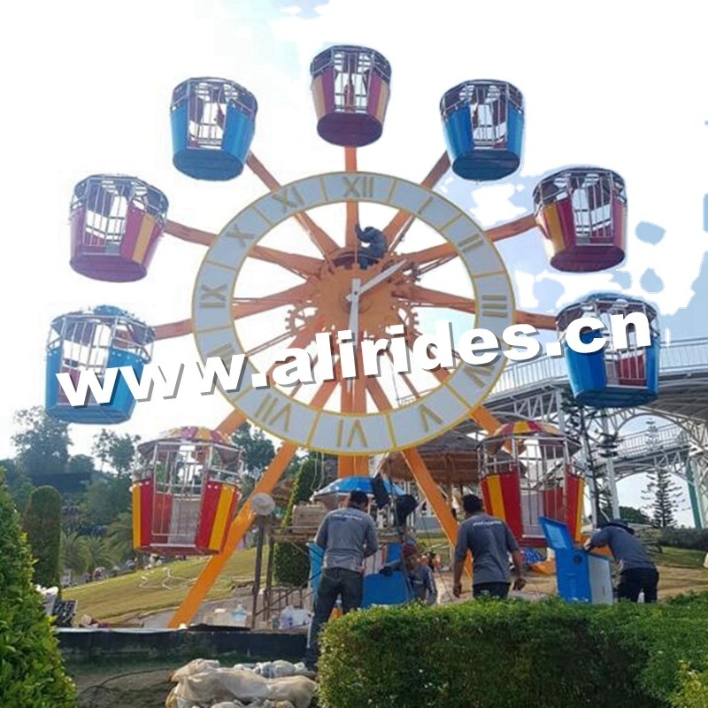 shopping mall amusement park rides kids adults carnival games clock style small ferris wheel for sale