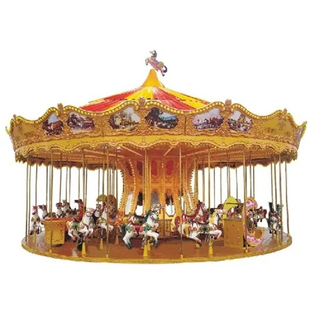 [ali Brothers]shopping Mall 36 Seats Double Deck Carousel for Sale Support Spare Parts with Best Price No 3 Carousel Ride Indoor