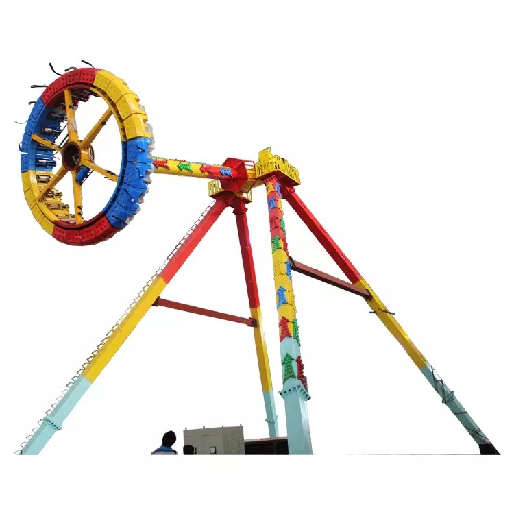 Theme park amusement 360 swing hammer pendulum amusement park thrilling frisbee ride thrilling swing hammer amusement game