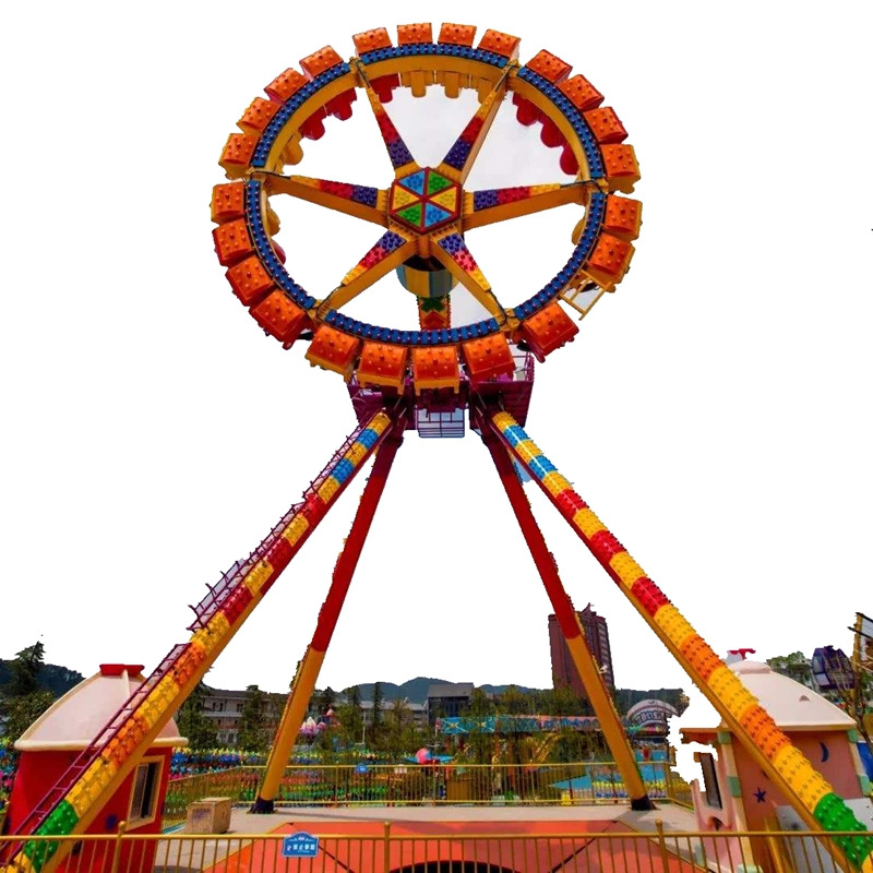 Theme park amusement 360 swing hammer pendulum amusement park thrilling frisbee ride thrilling swing hammer amusement game