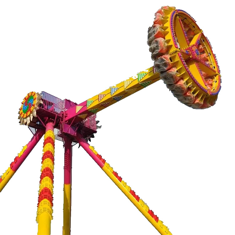 Theme park amusement 360 swing hammer pendulum amusement park thrilling frisbee ride thrilling swing hammer amusement game