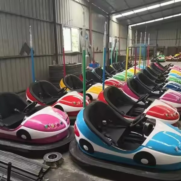 Fairground Children And Adult Pista de Autos Chocones Manege Forain Tamponneuse Electric Sky Net Ceiling Bumper Cars With Track