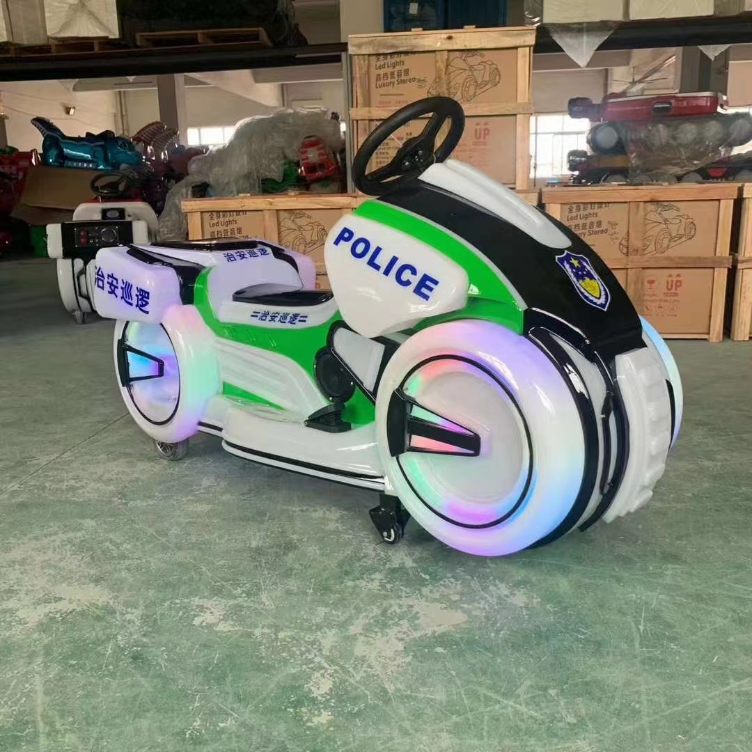 children's bumper car amusement kids battery operated car kids ride on car  police motorcycle