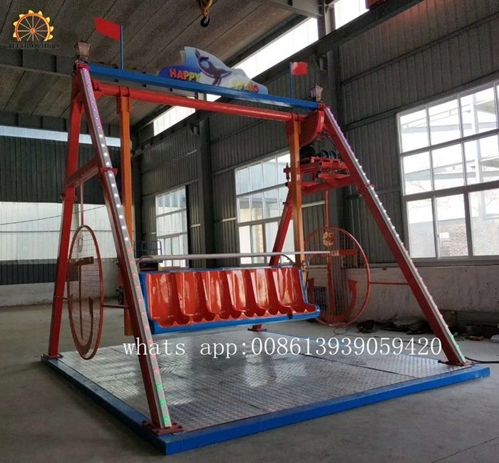 Amusement park children carnival rides trailer mounted happy swing for sale