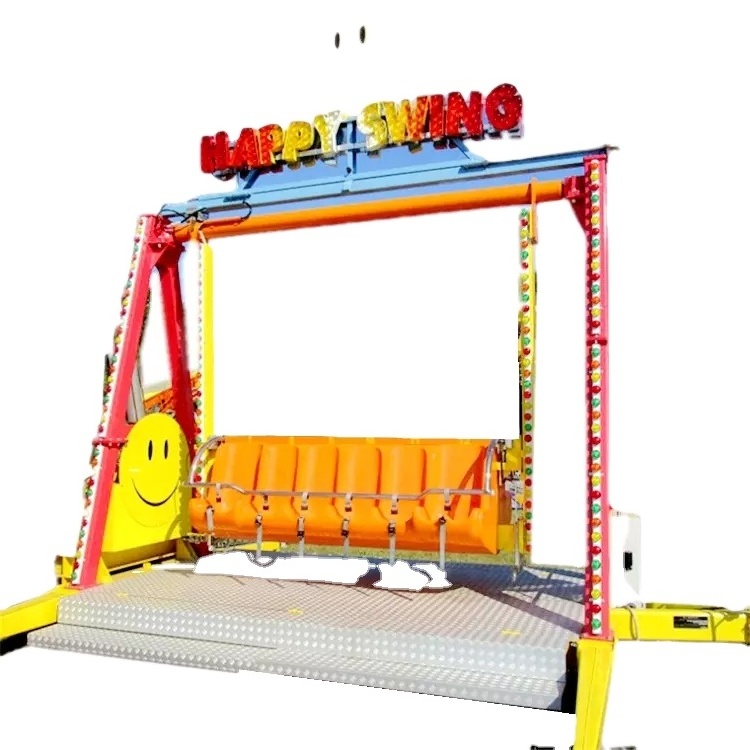 Amusement park children carnival rides trailer mounted happy swing for sale