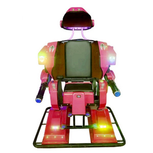 2022 new funny game machine kiddie rides fiberglass shopping mall walking robot ride for sale