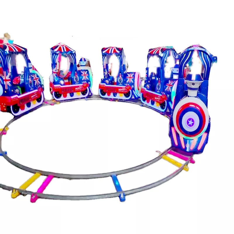 hot UK mini amusement kiddie electric kids rides thomas track train london style