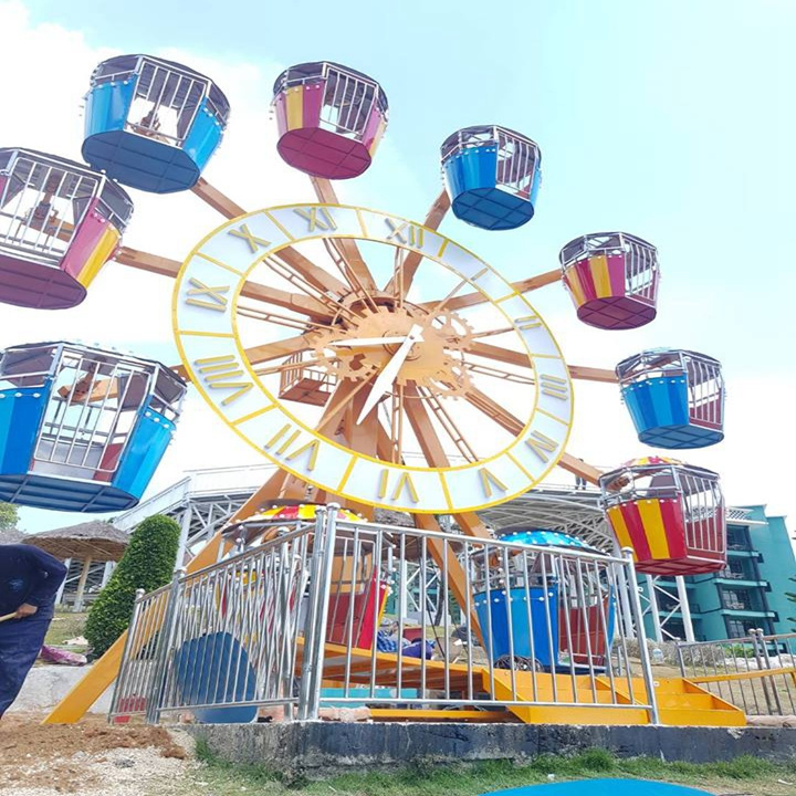 shopping mall amusement park rides kids adults carnival games clock style small ferris wheel for sale