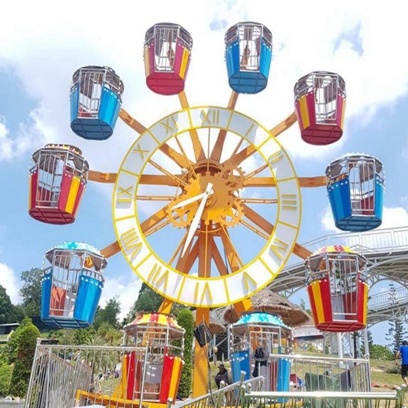 shopping mall amusement park rides kids adults carnival games clock style small ferris wheel for sale