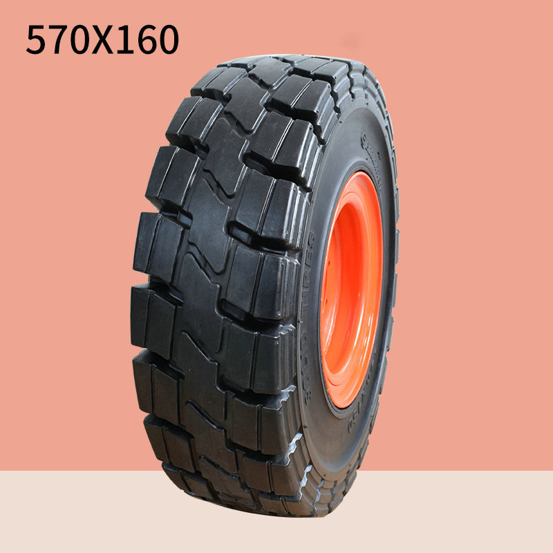 Solid tire 570X160 for skid steer bob cat S70 GEHL1640E