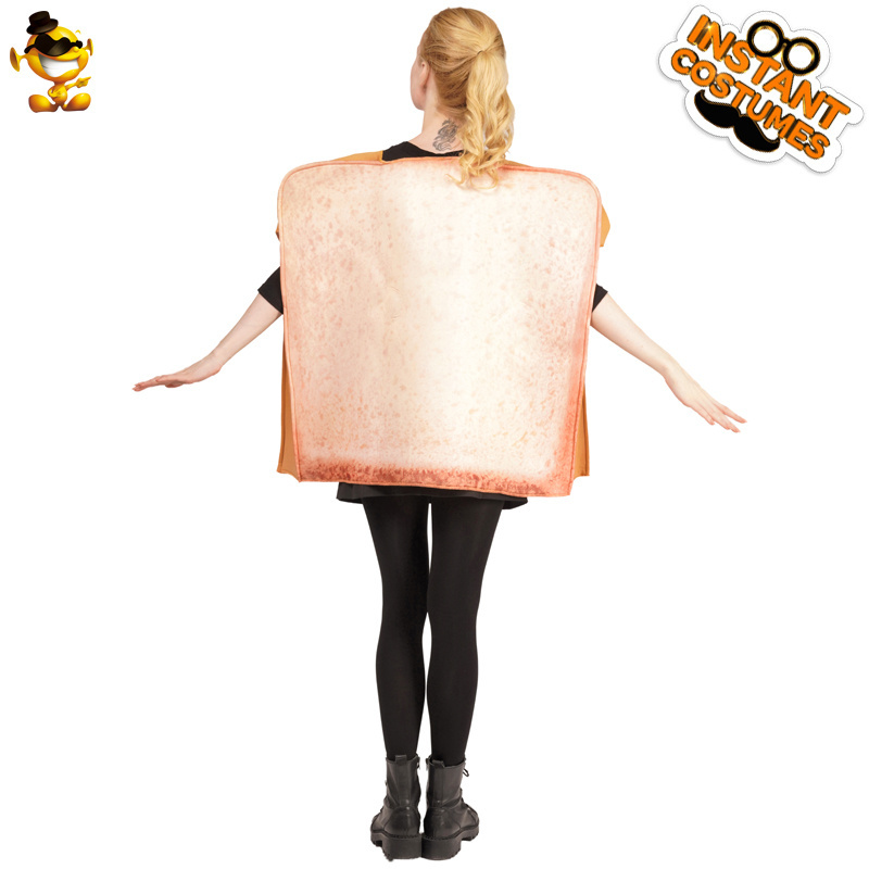 Pretty Cosplay Party stage performance  Funny Unisex cute Bread Shape Peanut Butter Toast Costume