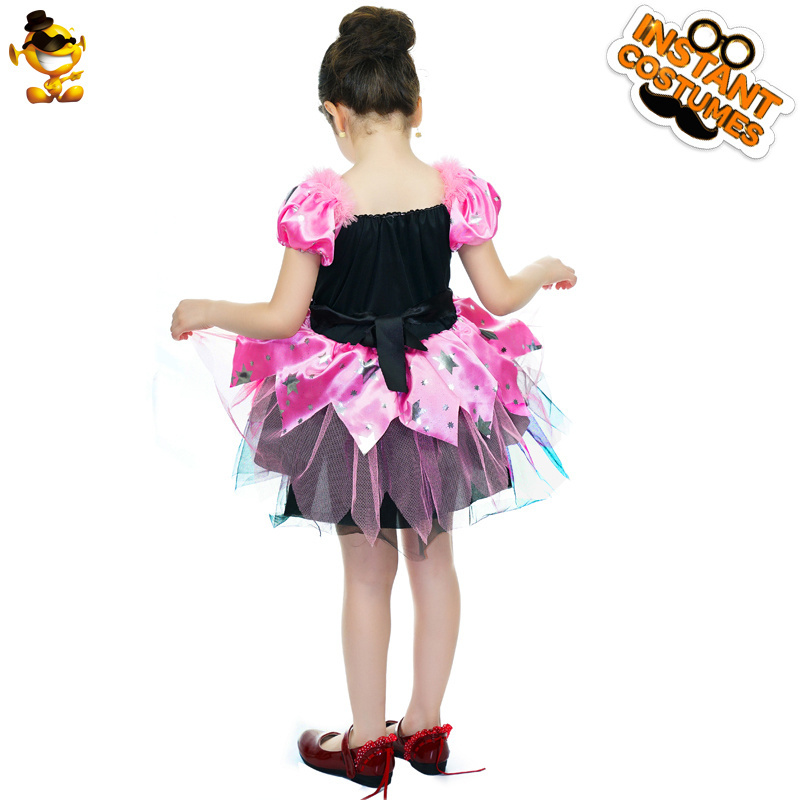 Beautiful Pink Fairy Girl's Dress halloween Party Fancy Dress Cosplay Fairy Princess Costume For Children