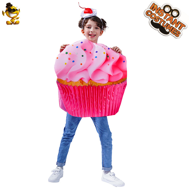 Cute Girl's Tunic Halloween Party Clothing Ice-cream Cupcake Cosplay Costume For Children