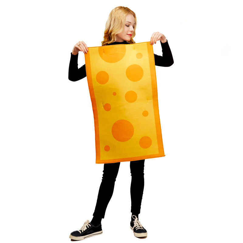 Dress Up delicious Funny Couple Fancy Dress halloween Party Cosplay Clothing Cheese Tunic Costume