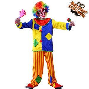 Dress Up Halloween Party Cosplay Clown Costume Adult Funny Clown Costume For Men