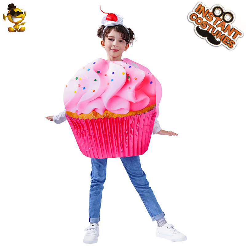 Cute Girl's Tunic Halloween Party Clothing Ice-cream Cupcake Cosplay Costume For Children