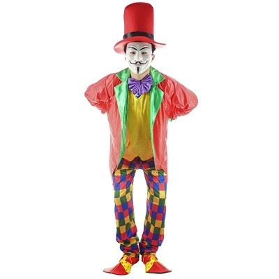 Scary Halloween Party Fancy Dress Clown Costume Funny Magic Clown Costume For Men