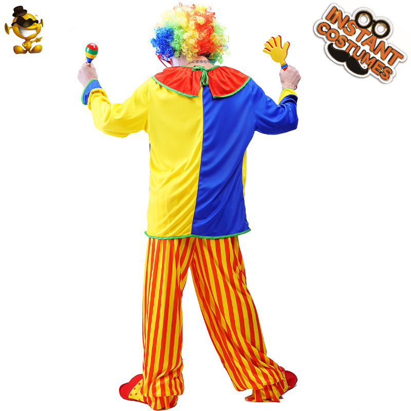 Dress Up Halloween Party Cosplay Clown Costume Adult Funny Clown Costume For Men