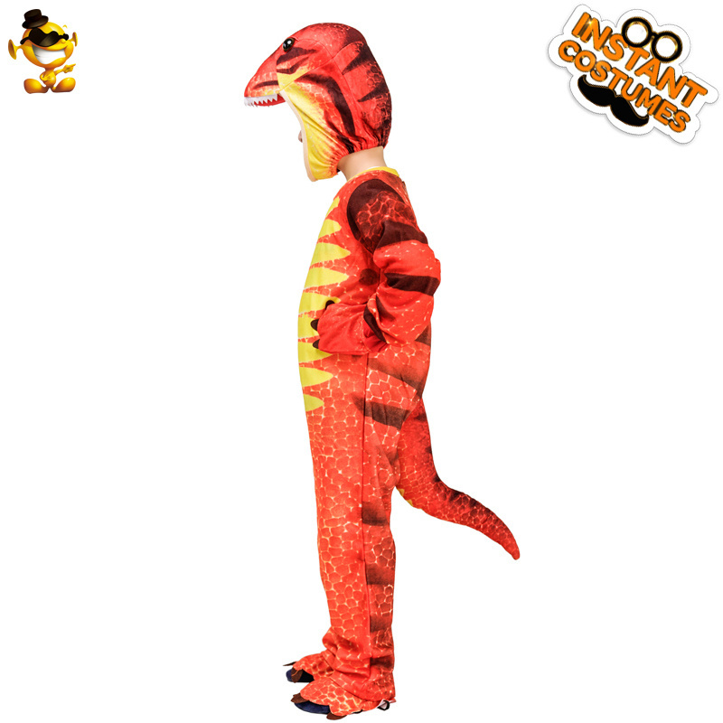 Kid's Cos Orange Tyrannosaurus Fancy Dress Halloween Party Animal Cosplay Dragon Costume