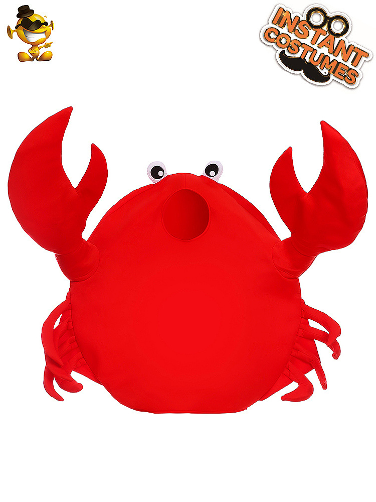 Kids Red Crab Fancy Dress Halloween Party Children Cosplay Cute Crab stage performance Costume