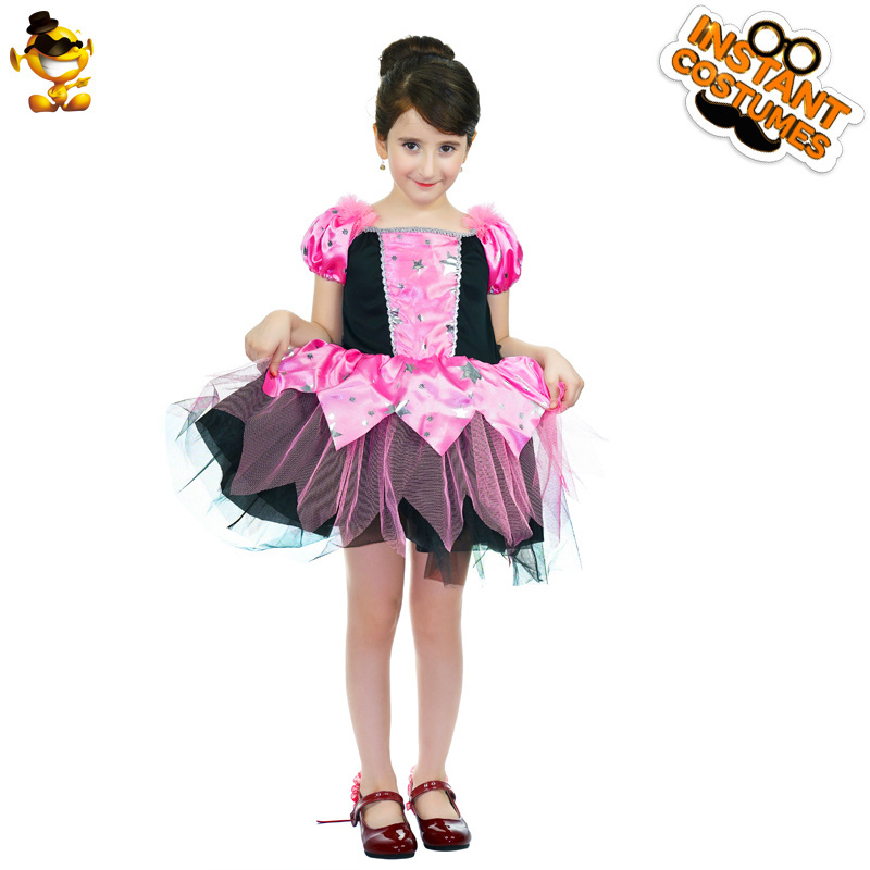 Beautiful Pink Fairy Girl's Dress halloween Party Fancy Dress Cosplay Fairy Princess Costume For Children